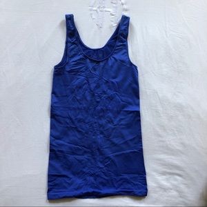 Bar III Stretchy Cobalt Blue Tank